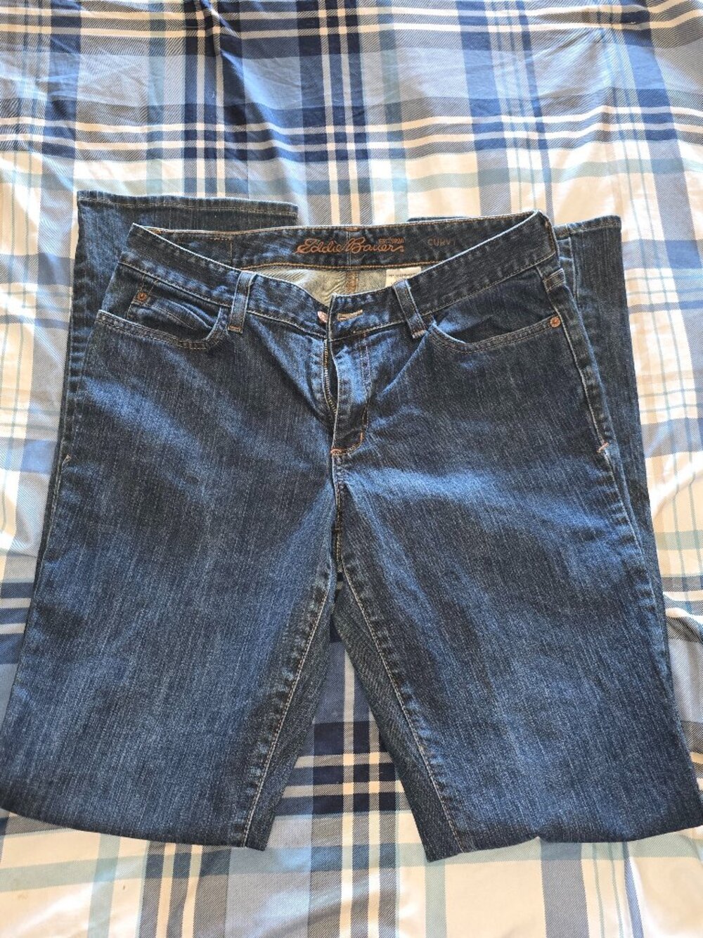 Eddie Bauer Curvy 8 Long Denim Jeans